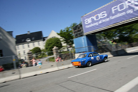 Det var kun fra denne vinkel at konkurrenterne så Jesper Sally Pedersen's Ford Escort.